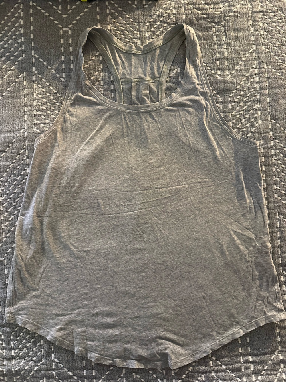 lululemon athletica Gray Racerback Tank Top